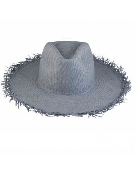 Fringed Panama Hat Grant Ocean - Straw Toquilla - Summer Hats