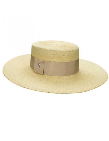 Sombrero Canotier Ala Ancha Paja de Palma- Sombreros de playa