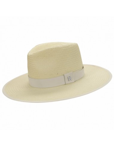 Chapeau de paille Florida Blanc - Chapeaux d'été - Style Fedora
