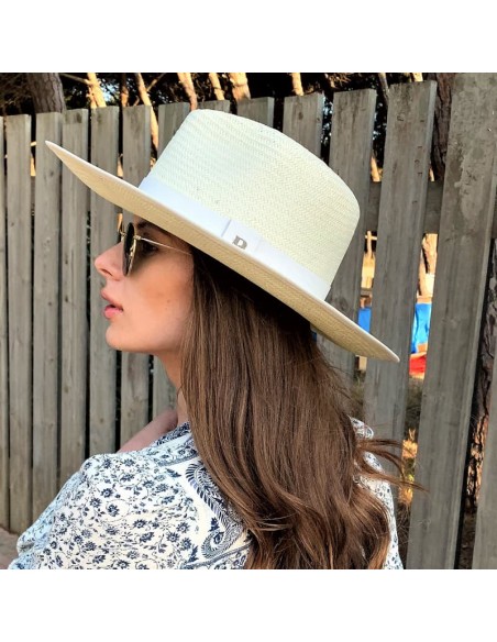 Straw Hat Florida White - Summer Fedora Style