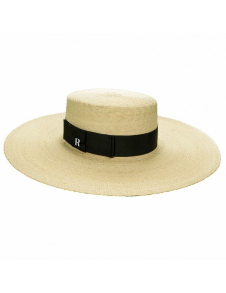 Sombrero Canotier Ala Ancha Paja de Palma - Sombreros de playa