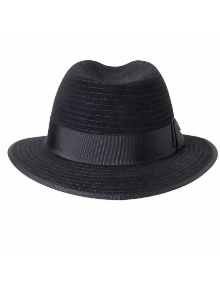 Sombrero Harlem Negro de Raceu Atelier - Ala Corta