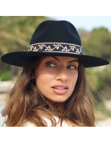 Sombrero de fieltro negro estilo deportivo Accesorios Sombreros Sombreros de fieltro 