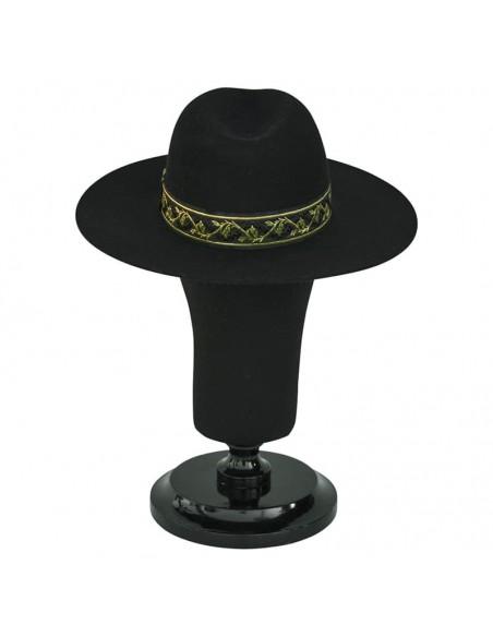 Gianni Hat in Wool Felt with Gold Ribbon - Automne-Hiver Unisex Hat