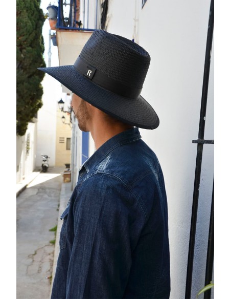 Sombrero Florida  Negro para hombre - Sombreros Verano - sombrero borsalino hombre