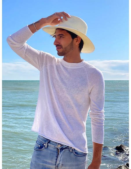 Summer hat for men Florida White - Fedora hat for men