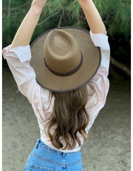 Straw Hat Florida Brown - Fedora Style