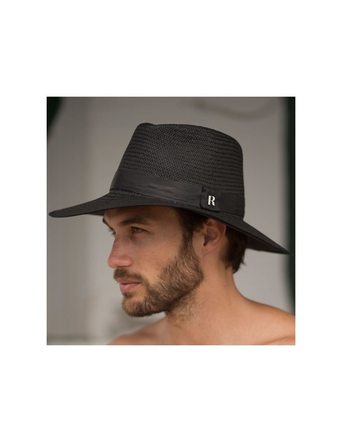 Shop Straw Hat Florida Black - Men's Hats - Raceu Hats Online