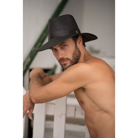 Black fedora for Men-Straw Hat Florida  - Summer Hats for Men
