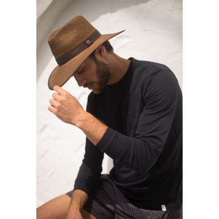 Chapeau pour homme Florida Marron - Chapeaux d'été - Style Fedora