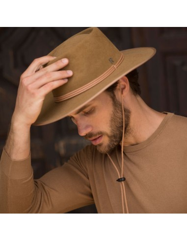 Chapéu de Feltro de Lã para Homens Billy Estilo Cowboy 