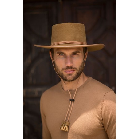 Chapeau en feutre de laine pour hommes Billy Style Cowboy 