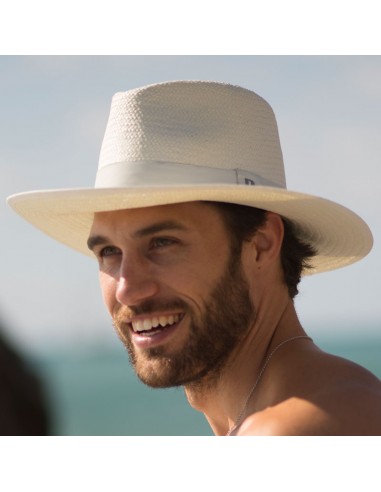 Chapéu de Palha Florida Branco - Chapéus de Verão - Estilo Fedora