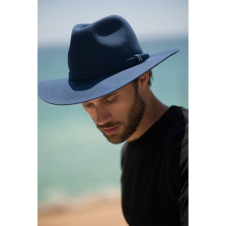 Sombrero Fieltro de lana para hombre - Color Azul Jeans