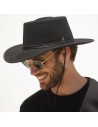 Cappello Billy Nero per Uomo Stile Cowboy
