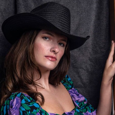 Chapeau Cowboy Dakota Noir - Chapeaux pour femmes