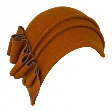Chapéu de lã Michaela Mustarda
