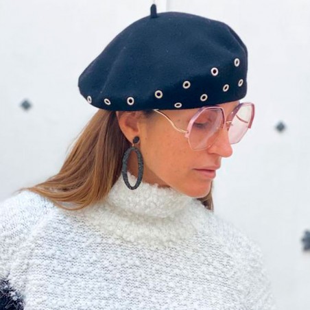 Black Beret French Style - Parisian Touch