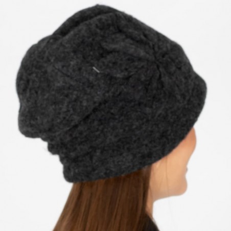 Chapeau de laine pour femmes en gris