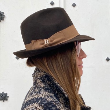 Brown Mission Hat for Women Short Wing