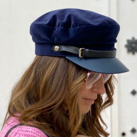 eternamente poetas cocodrilo Comprar Gorra Marinera Mujer Azul Marino - Raceu Hats
