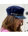 Boné Marinheiro Marinho Azul Feminino