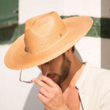 Chapéu de Homem Borsalino Amalfi - Fedora Wide Brim - Chapéus de Homem