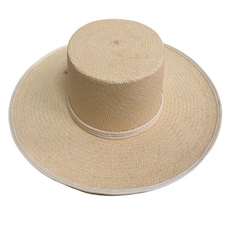 Chapeau de Panama Padua en couleur naturelle - Chapeaux de Panama de style canotier