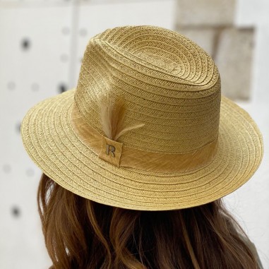 Chapeau de plage Femme | Homme - 100% paille de papier et fabriqué en Espagne en couleur naturelle