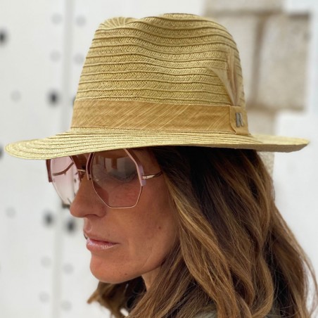 Chapeau de plage Femme | Homme - 100% paille de papier et fabriqué en Espagne en couleur naturelle