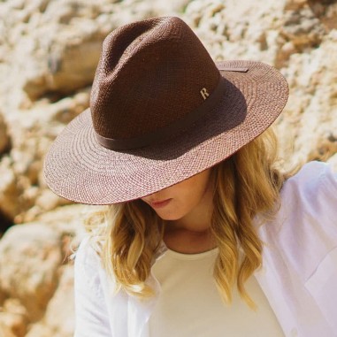 Chapeau de Panama Femme Paros Marron - Chapeaux d'été