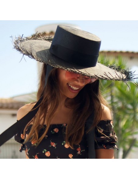 Sombrero Invitada Boda Ala Ancha Bardot - Sombreros Panamá Mujer