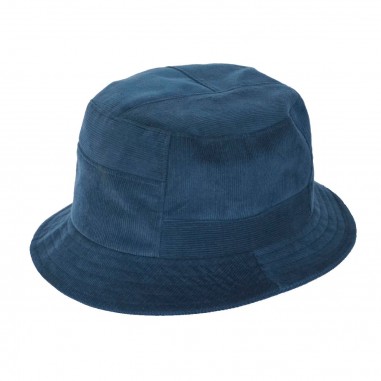 Sombrero de Copa Alta Carson color Azul - Sombrero Bucket 100% Algodón para hombre