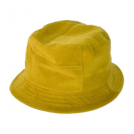 Sombrero de Copa Alta Carson color Oro - Sombrero Bucket 100% Algodón para hombre