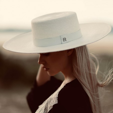 Guest Wedding Atena White Hat - Wide-Brimmed - Women's Hats - Bridal Hats