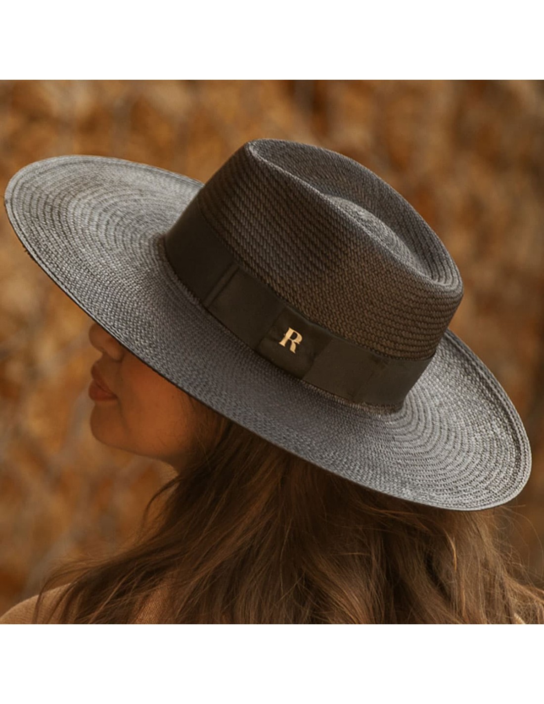 Sombrero cowboy clásico Dallas de fieltro negro con cinta decorativa