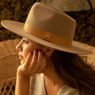 Chapéu de Lã de Feltro de Camelo Fedora Denver - Raceu Hats