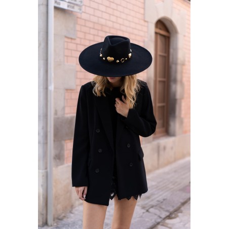 Chapeau Fedora à larges bords en feutre de laine pour femme - Raceu Hats