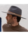 Sombrero Fedora Hombre en Fieltro de Lana Nevada - Raceu Hats