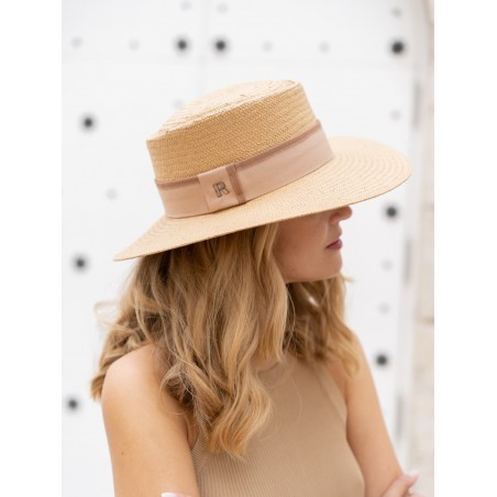 Sombrero de Paja de Papel en color Caramelo - Sombreros de Verano - Raceu Hats