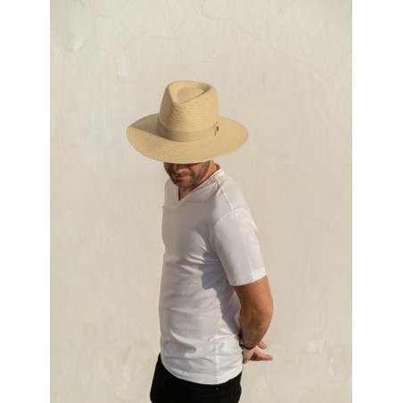 Straw Hat Florida Beige - Summer Fedora Style for Men - Raceu Hats