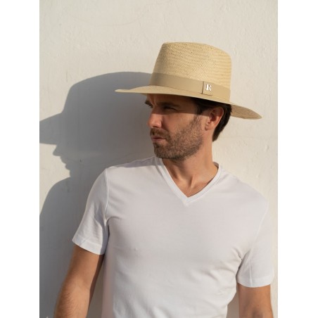 Straw Hat Florida Beige - Summer Fedora Style for Men - Raceu Hats