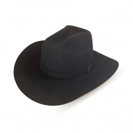 Sombrero Dallas Cowboy Negro - Hecho en Fieltro de Lana - Raceu Hats