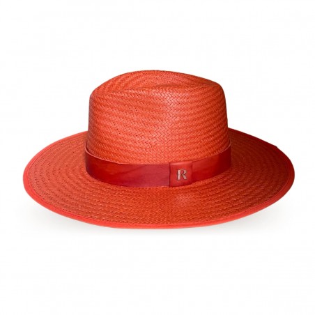 Straw Hat Florida Coral - Fedora Style - Raceu Hats