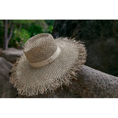 Sombrero Mujer Fedora de Ala Ancha y Deshilachada Raceu Hats
