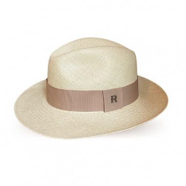 Panama Hat Classic Design in Natural Color with Beige Band for Men - Raceu Hats