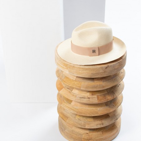 Panama Hat Classic Design in Natural Color with Beige Band for Men - Raceu Hats
