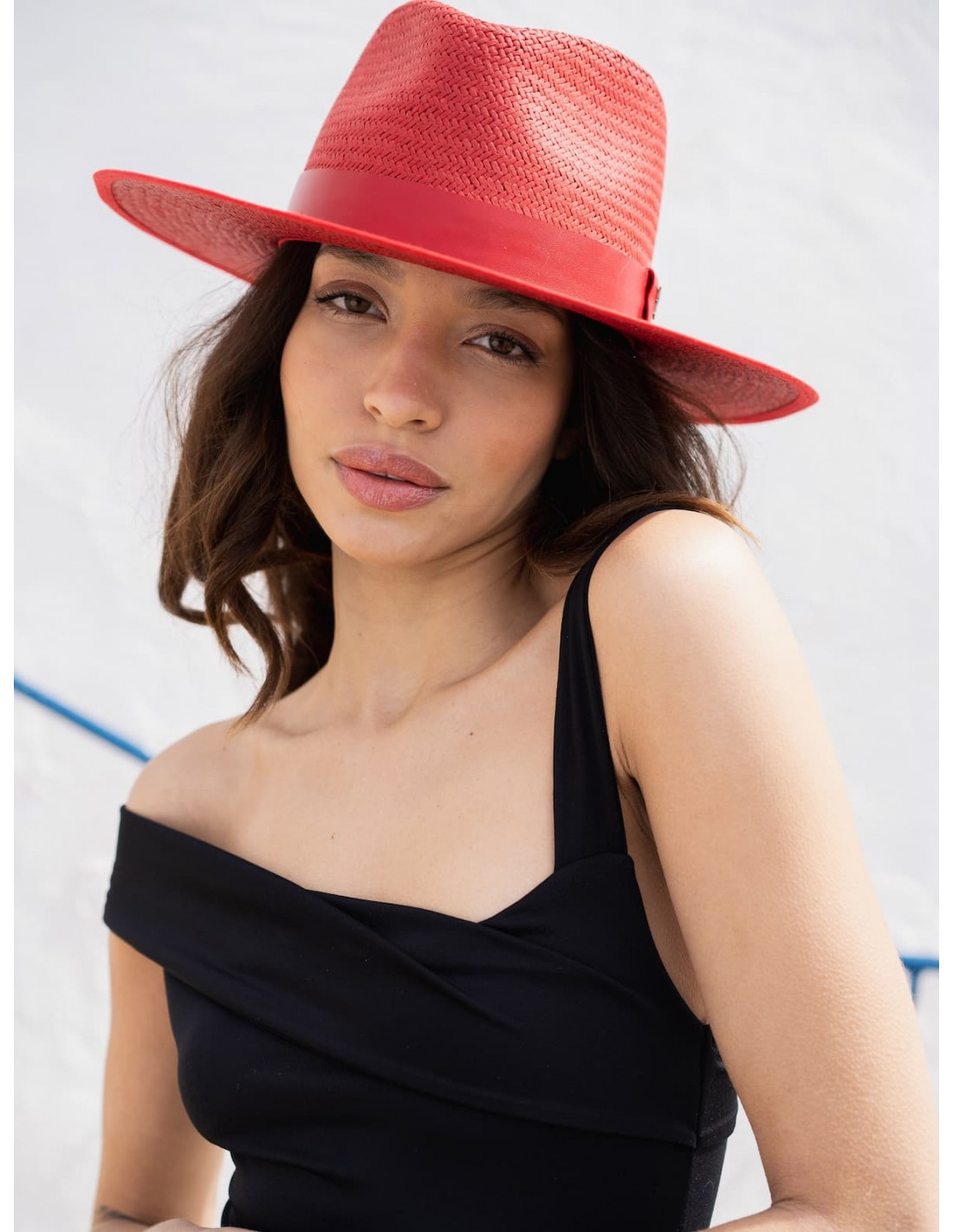 Beautyflier Chapeau de paille à large bord pour femme et homme - Chapeau de  paille pour costumade - Ruban rouge - Accessoires de dessin animé