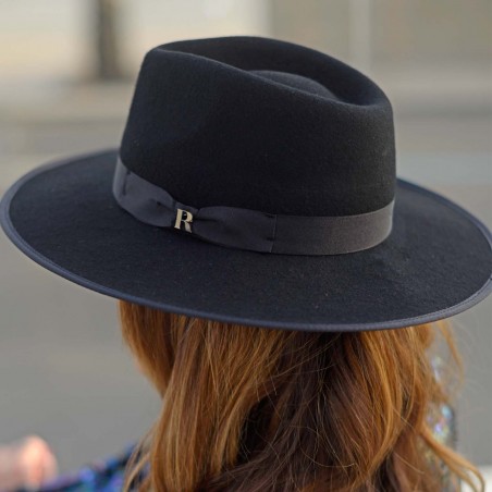 Chapeau Nuba Noir Raceu Hats - Chapeaux en feutre 100% laine