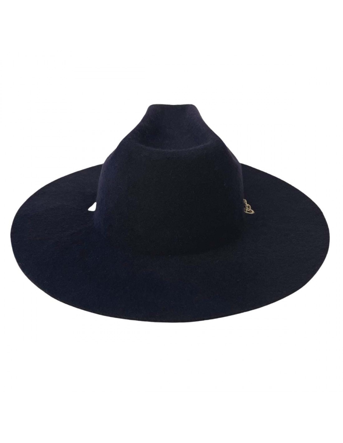Sombrero Cowboy Mujer Azul Marino Cadena Plateada Aspen